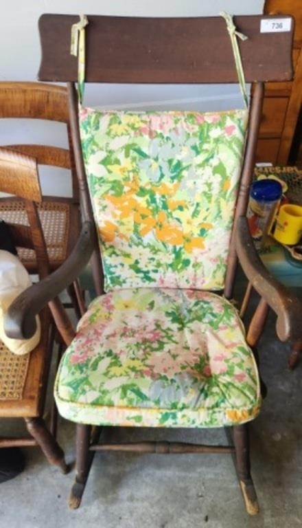 VINTAGE ROCKER, HEAVILY WORN