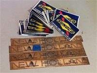 Pile of Sunoco Stickers & 4 New Holland Decals