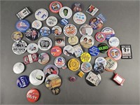Large Lot of Political Pinback Buttons