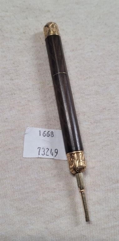 Antique Wood & Gold Mechanical Pencil