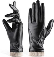 REDESS Womens Winter Leather Gloves