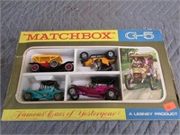 MATCHBOX G-5 FAMOUS CARS OF YESTERYEAR SET