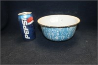 LIGHT BLUE ENAMEL SMALL DRIPPINGS BOWL