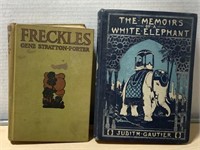 2 Vintage Books - Freckles By Jean