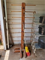 Wood Display Rack  5' Tall