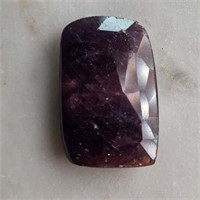 CERT 26.23 Ct Faceted African Untreated Brown Sapp
