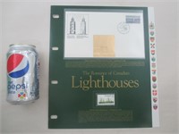 1er pli le phare Fisgard avec timbre plaqée or