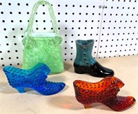 Fenton shoes, glass purse & more