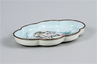 UNCOMMON ASIAN ENAMEL TRAY