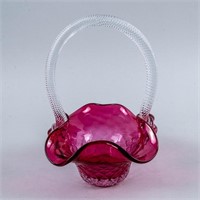 MCM CHALET CRANBERRY DIAMOND FACE PRUNT BASKET