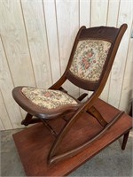 Vintage Folding Nursery / Sewing Rocking Chair