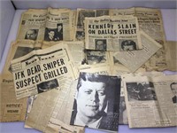 Historical Original Newspapers. 1963 Texas JFK