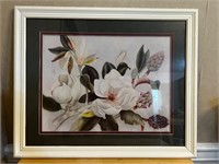 Vintage Framed Magnolia Print by Barbara Louque