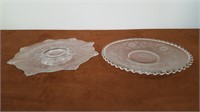 Beautifully Etched Platters -see details