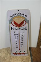 Happiness is Homemade Metal Thermometer