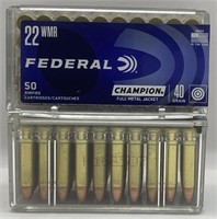 (V) Federal 22 WMR Rimfire Cartridges