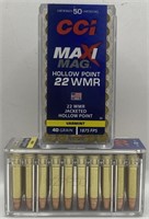 (V) CCI MAXI MAG 22 WMR Cartridges