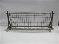 Vtg Brass Train Luggage Rack/ Shelf 30"x 13"x 13"