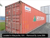 40'X8'X9' 6" HIGH CUBE SHIPPING CONTAINER