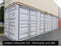 40'X8'X9' 6" HIGH CUBE SHIPPING CONTAINER W/(4)
