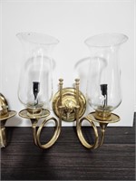 Box of Hurricane Glass Double Wall Sconces
