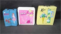 VINTAGE LOT X3 BARBIE DOLL CASES