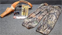 Holster Belt, 16ga. Slugs, Boresighter & More