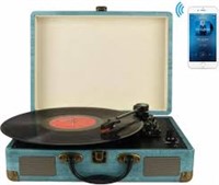 Suitcase Record Player Vinyl Turntable with