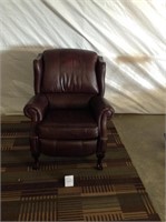 Leather Wingback recliner chair