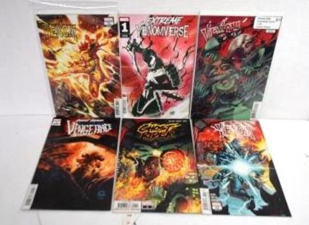 6 Venom and Ghost Rider Comic Books