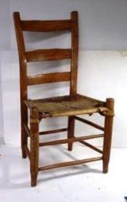 Vintage Ladder Back Wooden Chair