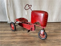 Vintage Red Tractor Pedal Car