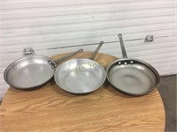 3 Frying Pans - 10"
