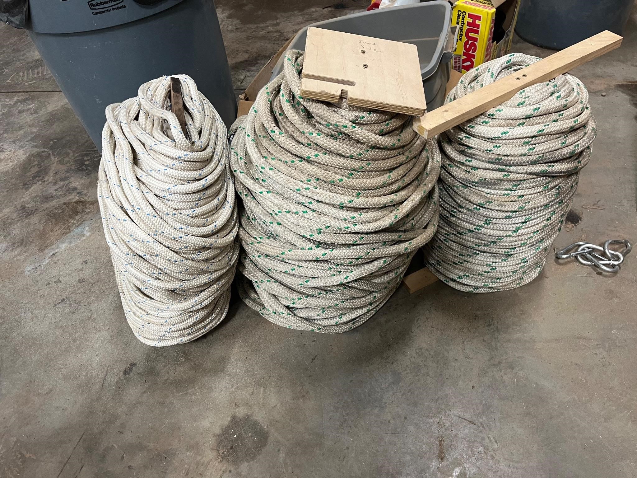 Braid Polyester Rope Lot- 800ish Feet