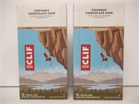 (2) 12-Pk Clif Bar Coconut Chocolate Chip 68g/Bar