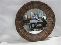 27" Round Framed Mirror