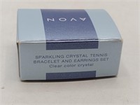 AVON Sparking Crystal Tennis Bracelet & Earrings