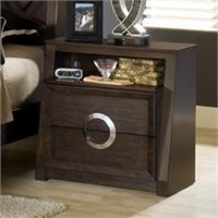 Presley Contemporary 2 Drawer Nightstand