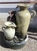 Outdoor Water Fountain Approx 27" W X 34" Tall