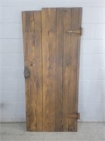 Vintage Wood Door With Hardware