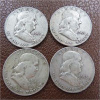 $42.88 Melt Value 6-19-24: (4) Four 1953 Silver