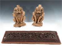 3 PC. MIDDLE EASTERN / INDIAN FIGURAL CARVINGS