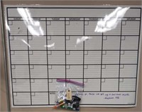 Dry erase calenders and supplies