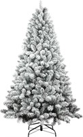 *NEW*$135 6ft Flocked Artificial Christmas Tree