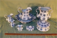 8pc.W.H. Grindley & Co. Syrian pattern ironstone p