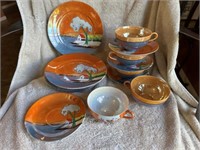 Vintage Nippon Porcelain Tea Cups Set