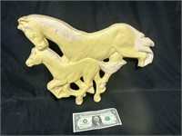 Vintage Chalk Horse Decor