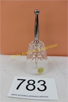 Princess House Crystal Bell w/Silver Handle