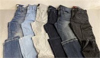 6 Various Brand Men’s Jeans Size 36x32, 36x34