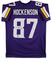 T.J. Hockenson Authentic Signed Jersey BAS Wit